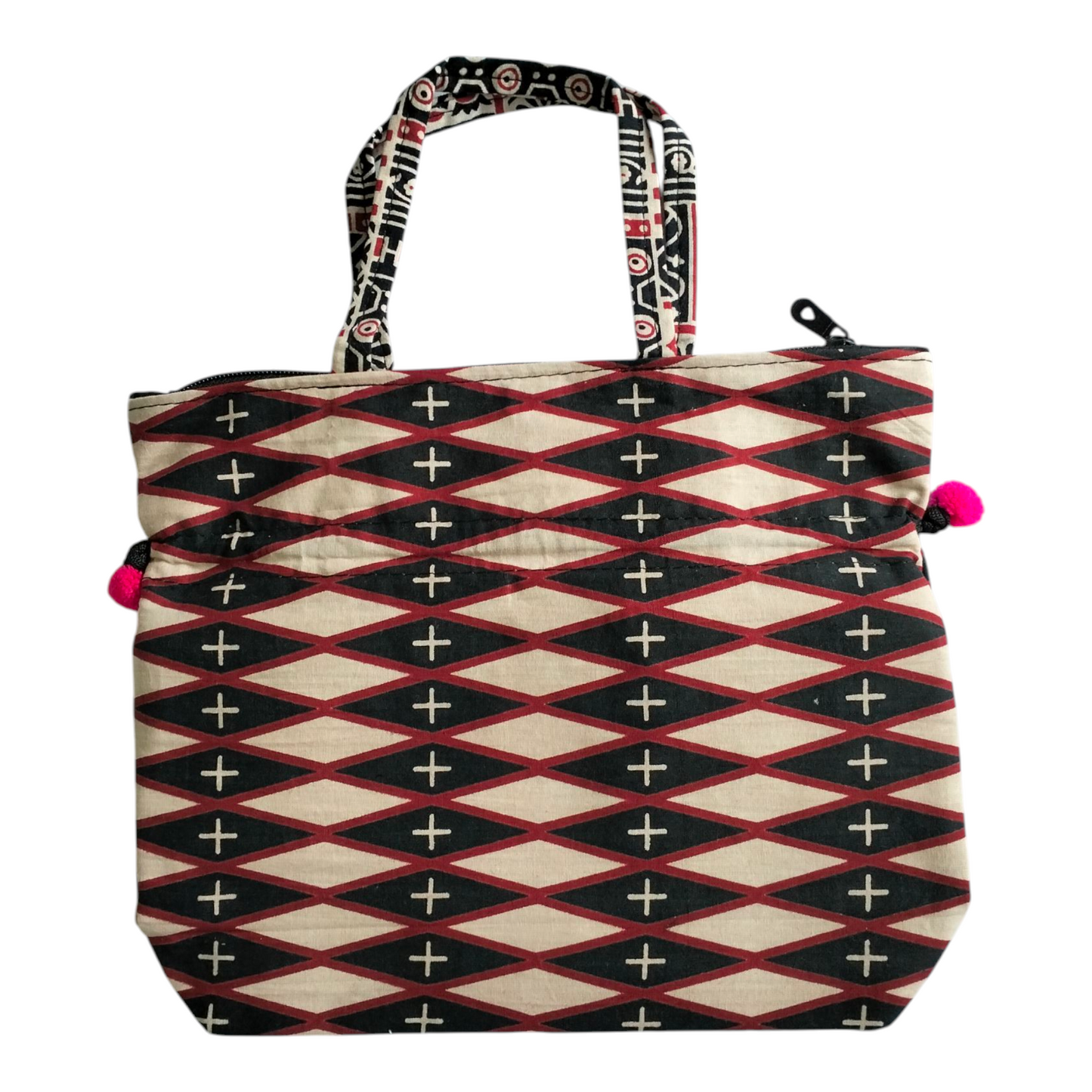 Shantiniketan Cotton Mini Handbag - Traditional Indian Handcrafted Bag for Women Pack of 2