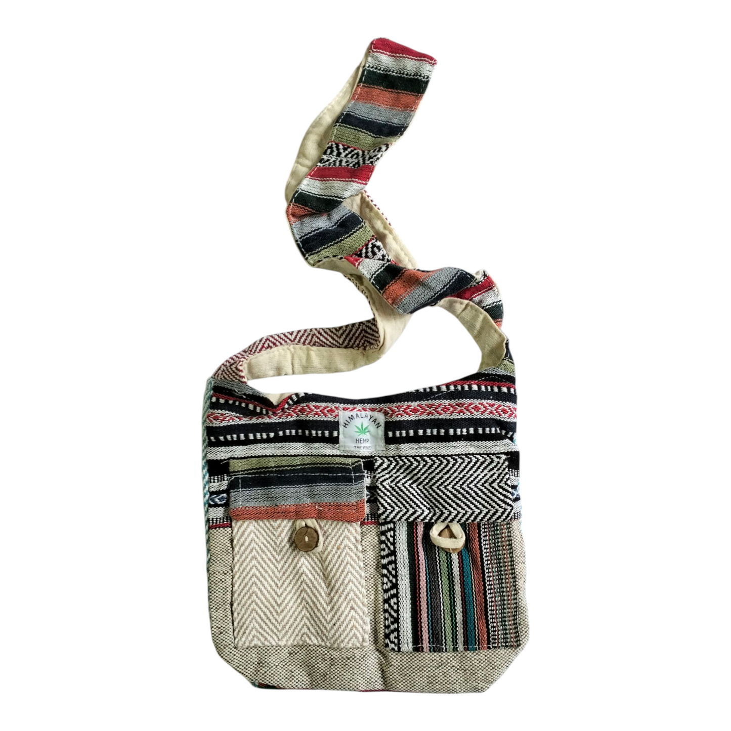 Shantiniketan Style Cotton Sling Bag – Himalayan Hemp Jhola Bag for Women