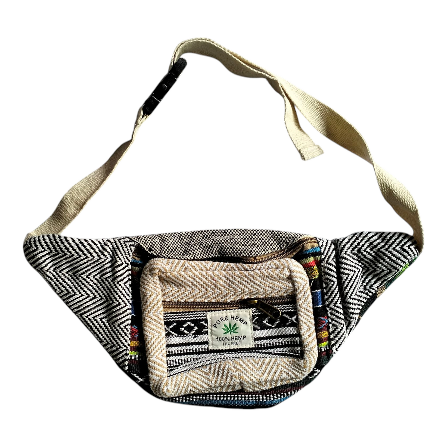 Handcrafted Shantiniketan Sling Bag for Women – Cotton & Pure Hemp Crossbody Style