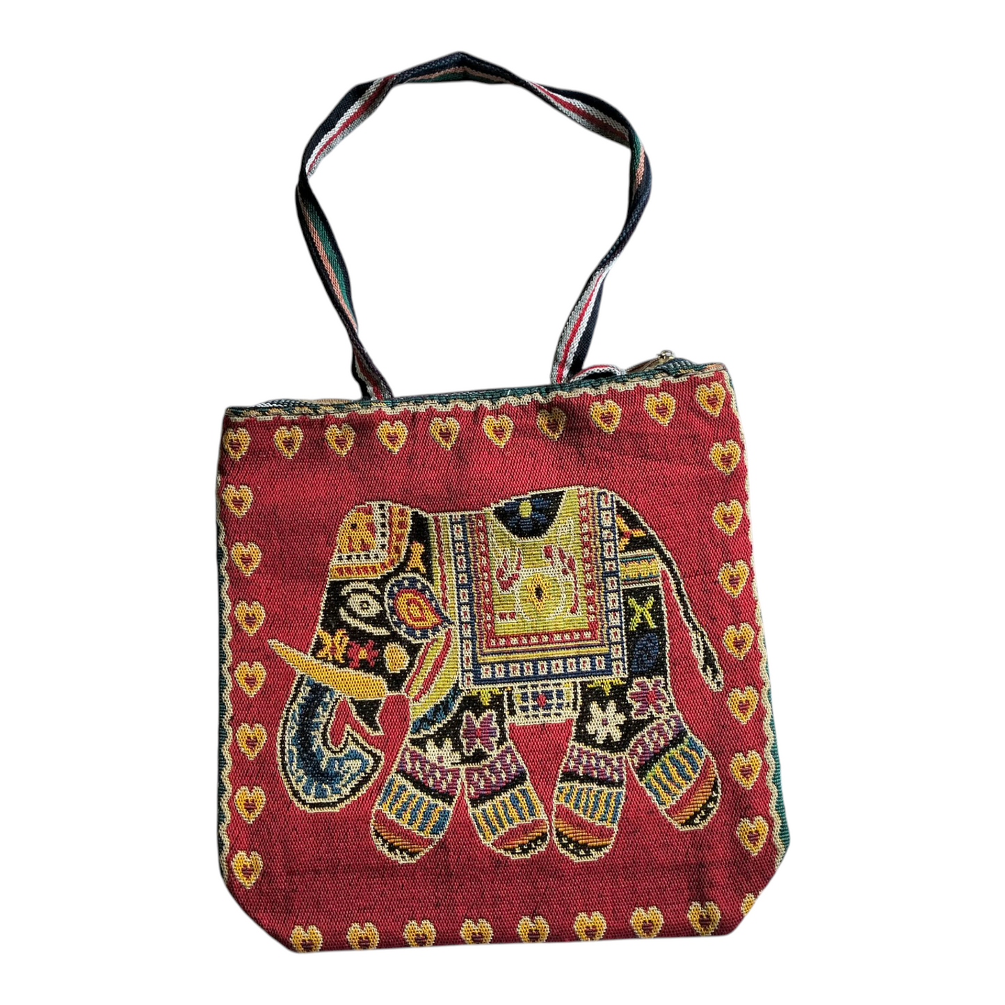 Handcrafted Shantiniketan Tote Bag – Colorful Traditional Design for Women