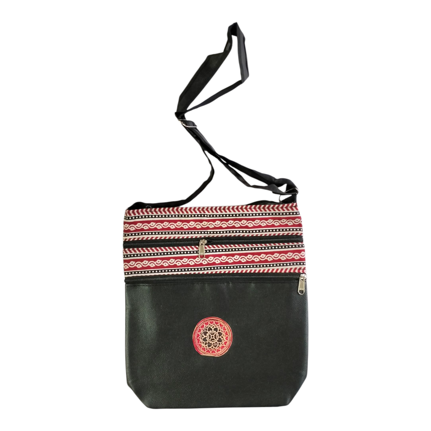 Traditional Shantiniketan Handmade Crossbody Sling Bag – Traditional Art for Women