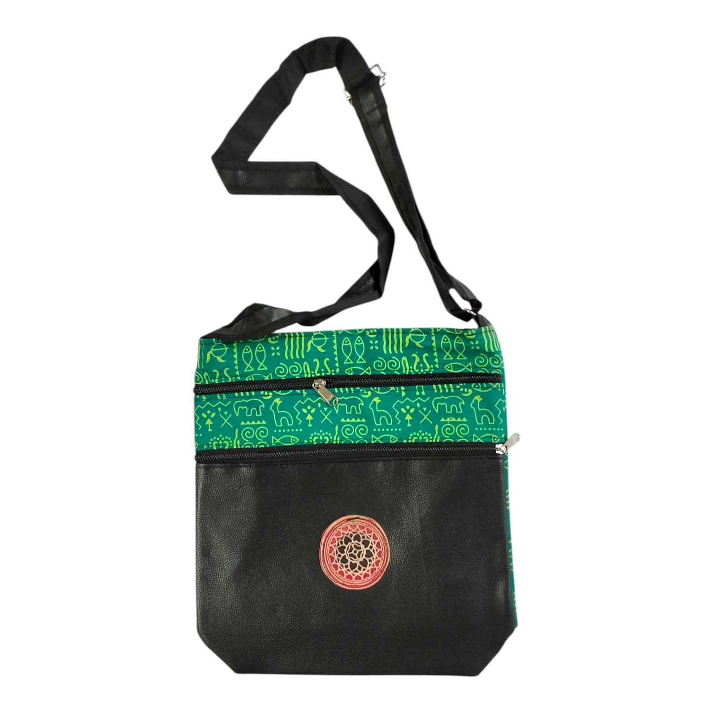 Traditional Shantiniketan Handmade Crossbody Sling Bag – Traditional Art for Women