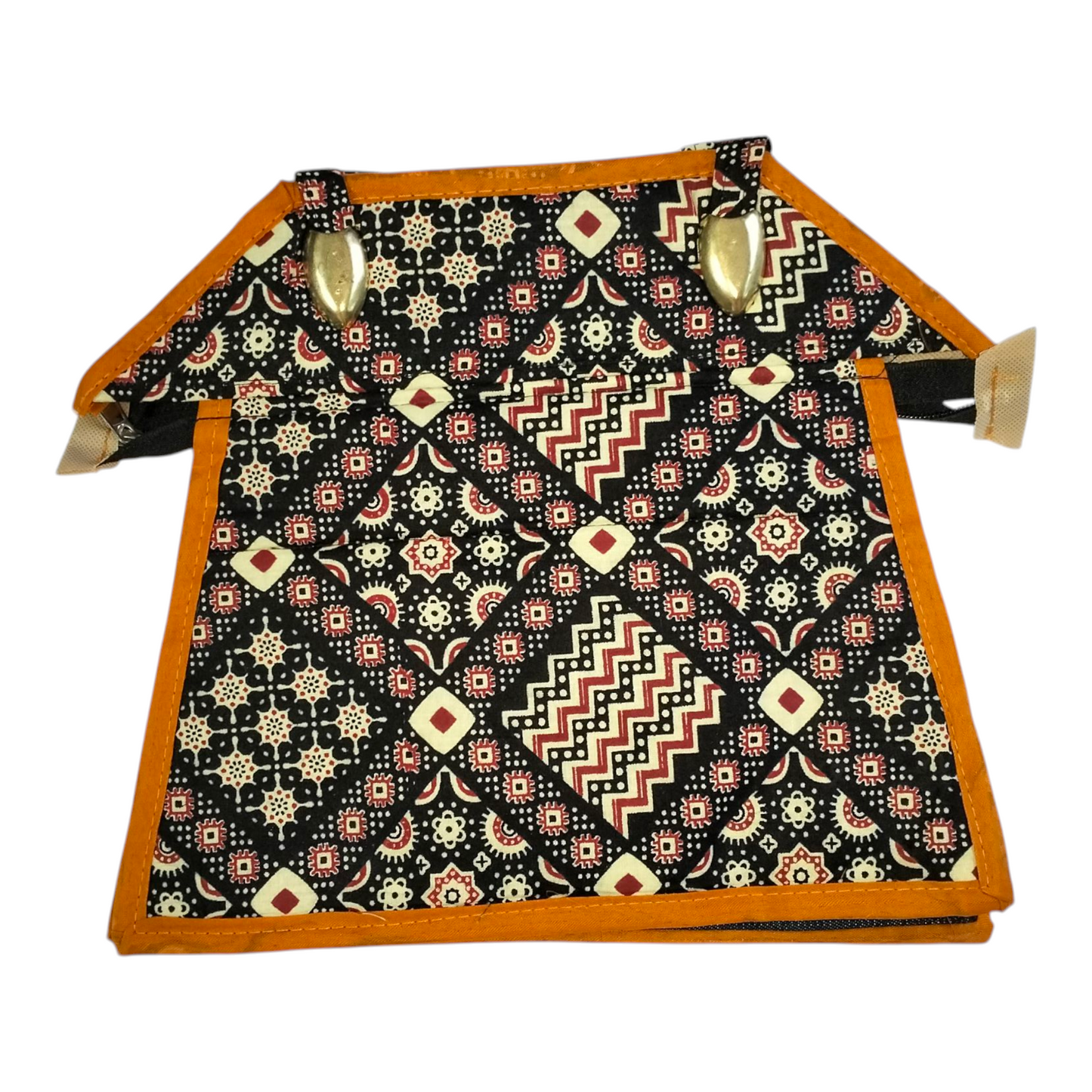 Traditional Shantiniketan Design Cotton Handbag for Women | Ethnic Small Size