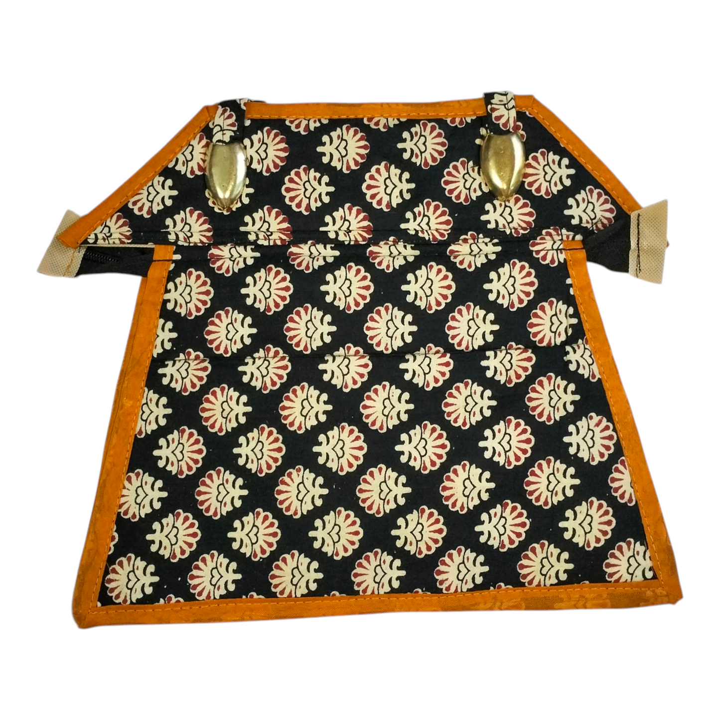 Traditional Shantiniketan Design Cotton Handbag for Women | Ethnic Small Size