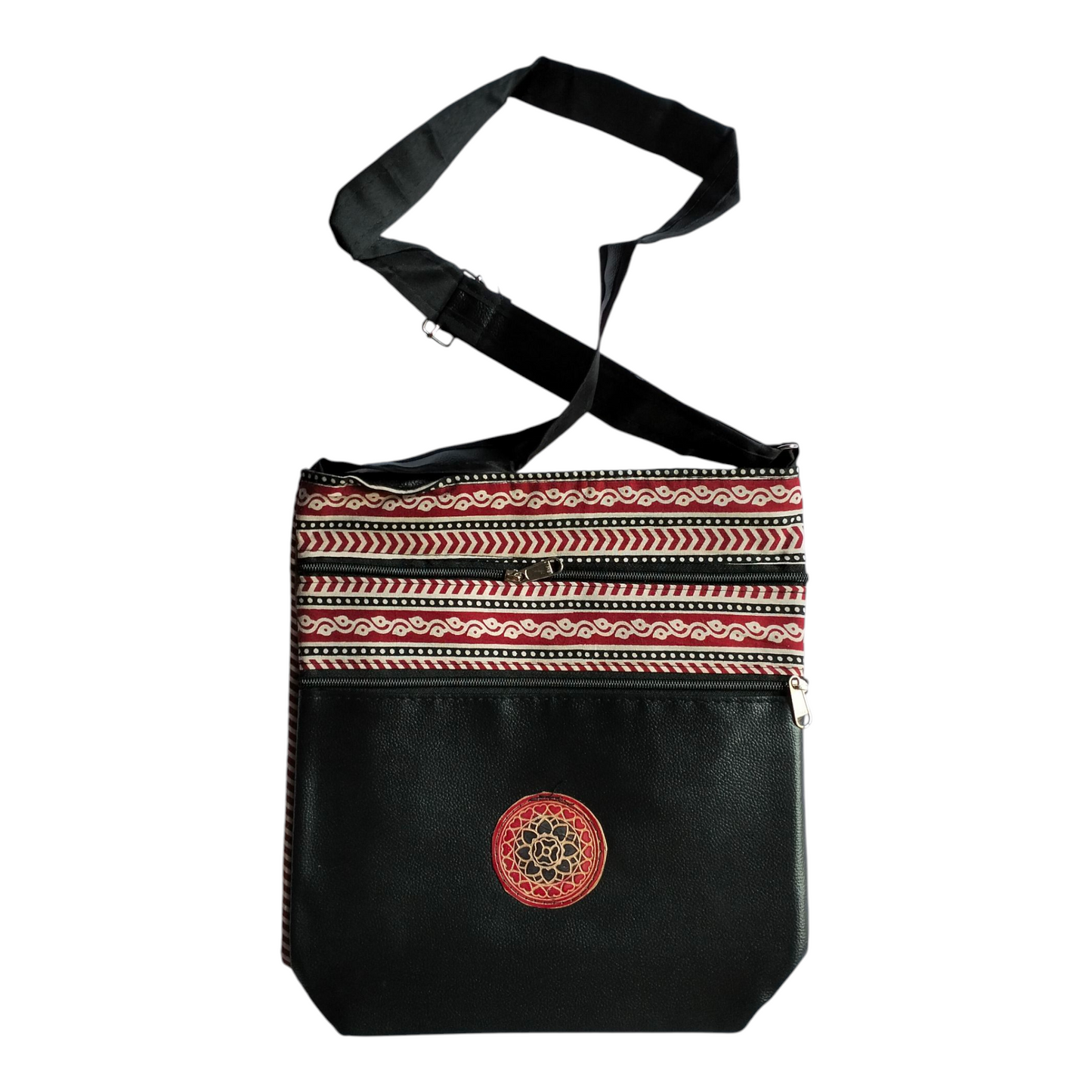 Traditional Shantiniketan Handmade Crossbody Sling Bag – Traditional Art for Women