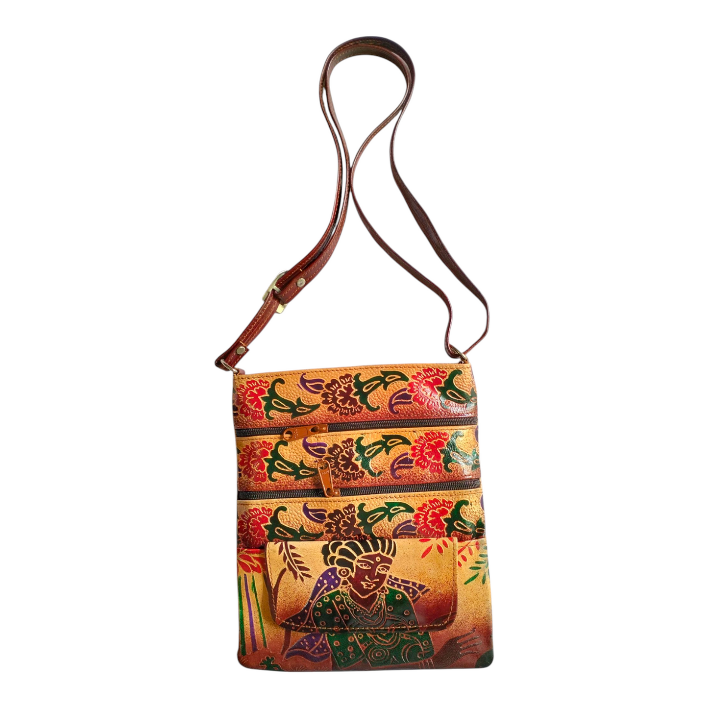 Traditional Crossbody Sling Bag Small Size for Women | Art of Shantiniketan