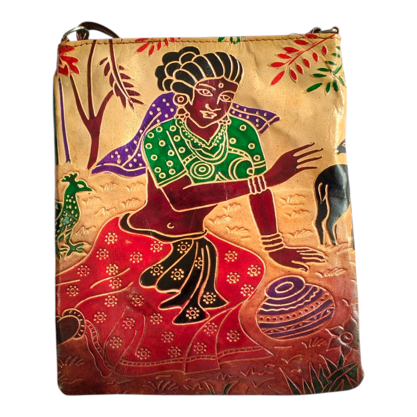 Traditional Crossbody Sling Bag Small Size for Women | Art of Shantiniketan