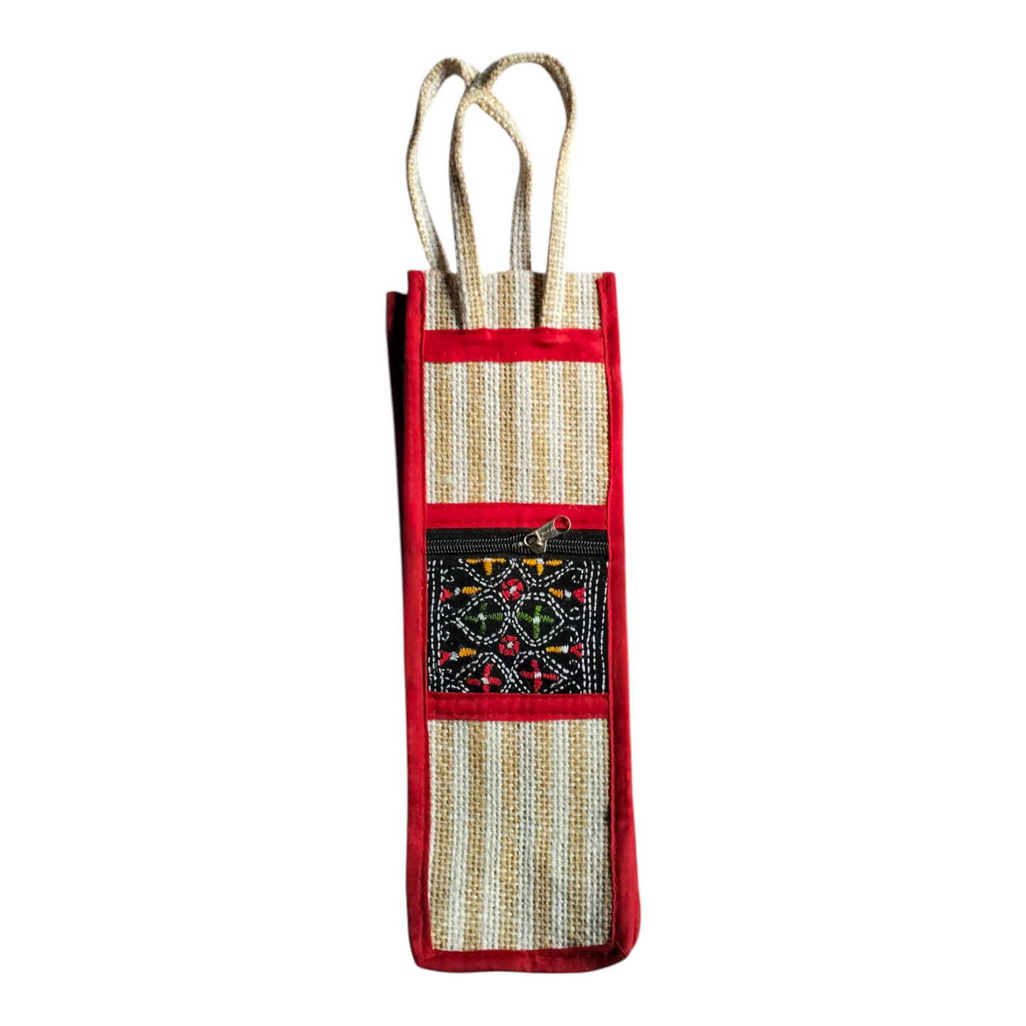 Eco-Friendly Jute Water Bottle Bag – Pack of 2 | Reusable & Durable Carry Bags for 1 Litre Bottles