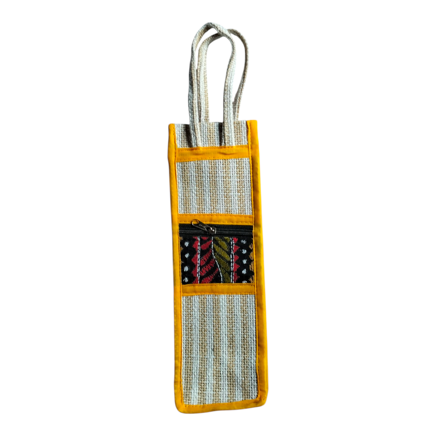 Eco-Friendly Jute Water Bottle Bag – Pack of 2 | Reusable & Durable Carry Bags for 1 Litre Bottles