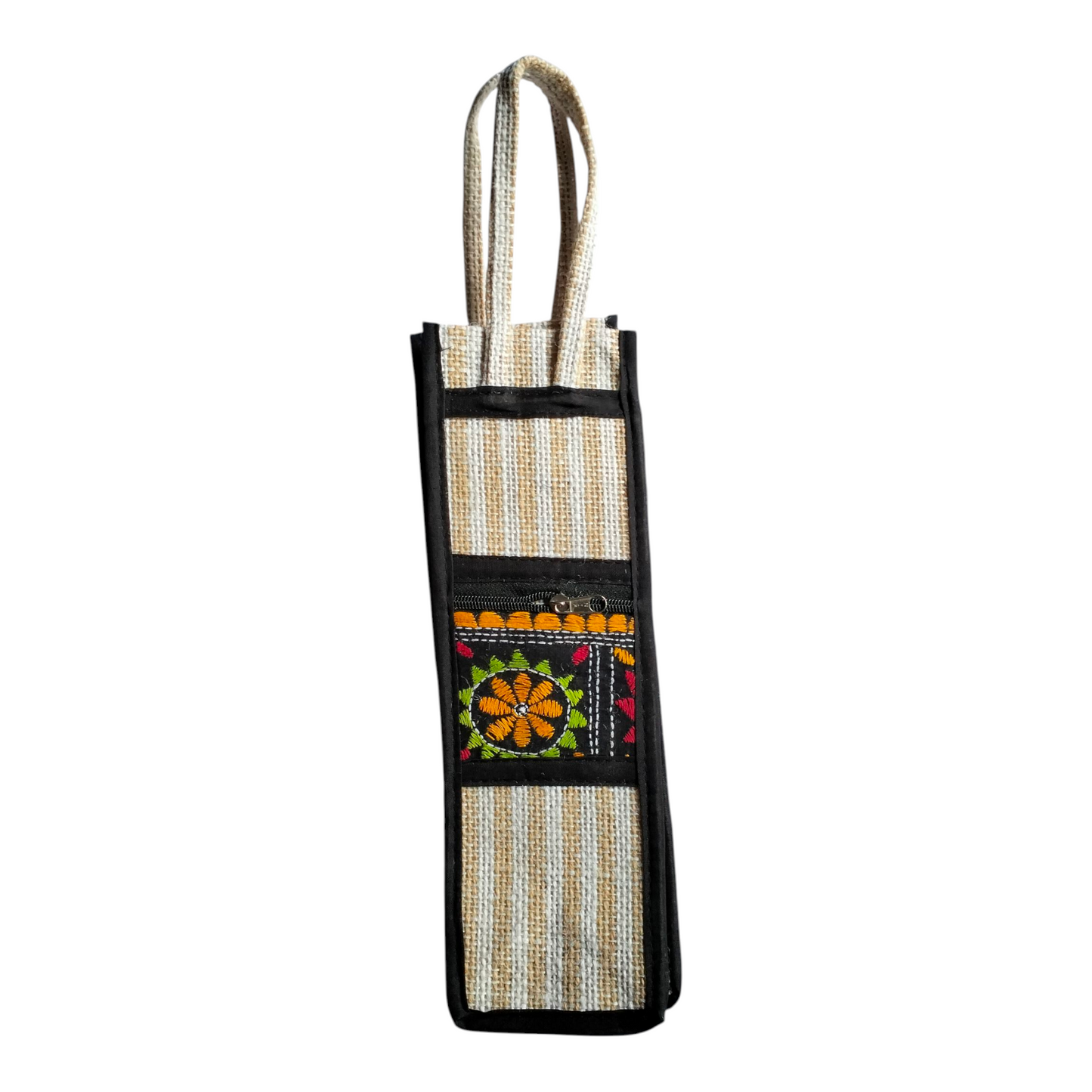 Eco-Friendly Jute Water Bottle Bag – Pack of 2 | Reusable & Durable Carry Bags for 1 Litre Bottles