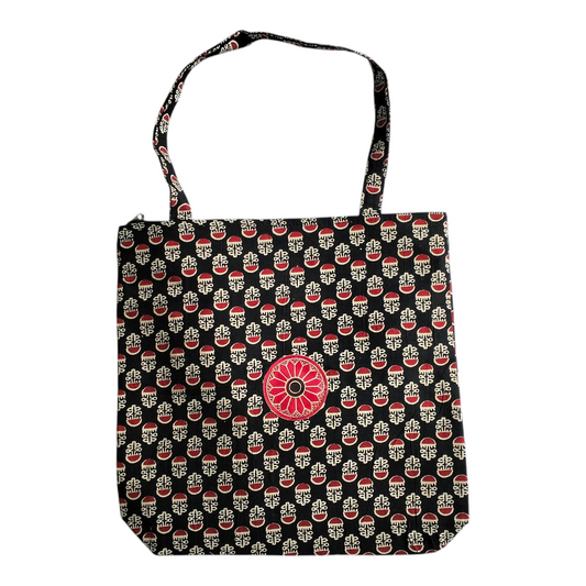 Traditional Shantiniketan Cotton Tote – Handmade Ethnic Shoulder Bag for Daily Use