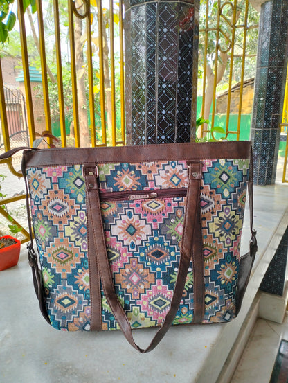 Traditional Shantiniketan Shoulder Bag for Women – Large, Spacious & Handcrafted with Ethnic Charm
