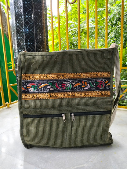 Shantiniketan Style Cotton Sling Jhola Bag