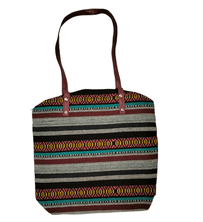 Stylish colorful traditional shantiniketan tote bag for women with zip - AP BAG BHANDAR