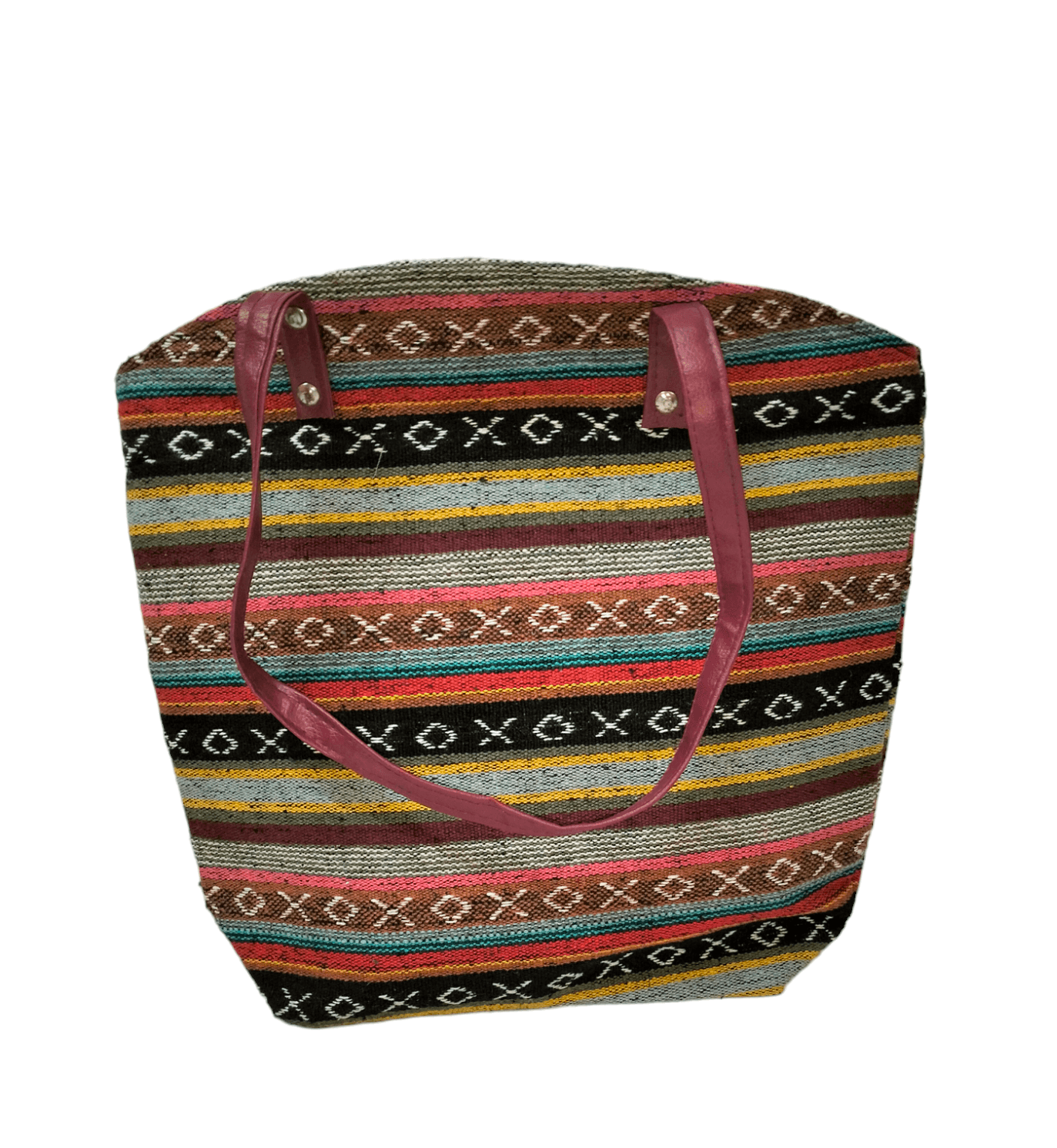 Stylish colorful traditional shantiniketan tote bag for women with zip - AP BAG BHANDAR