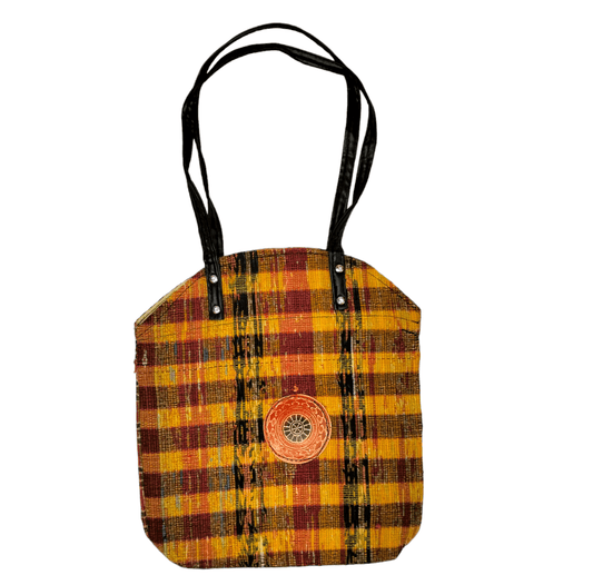 Stylish colorful traditional shantiniketan tote bag for women with zip - AP BAG BHANDAR