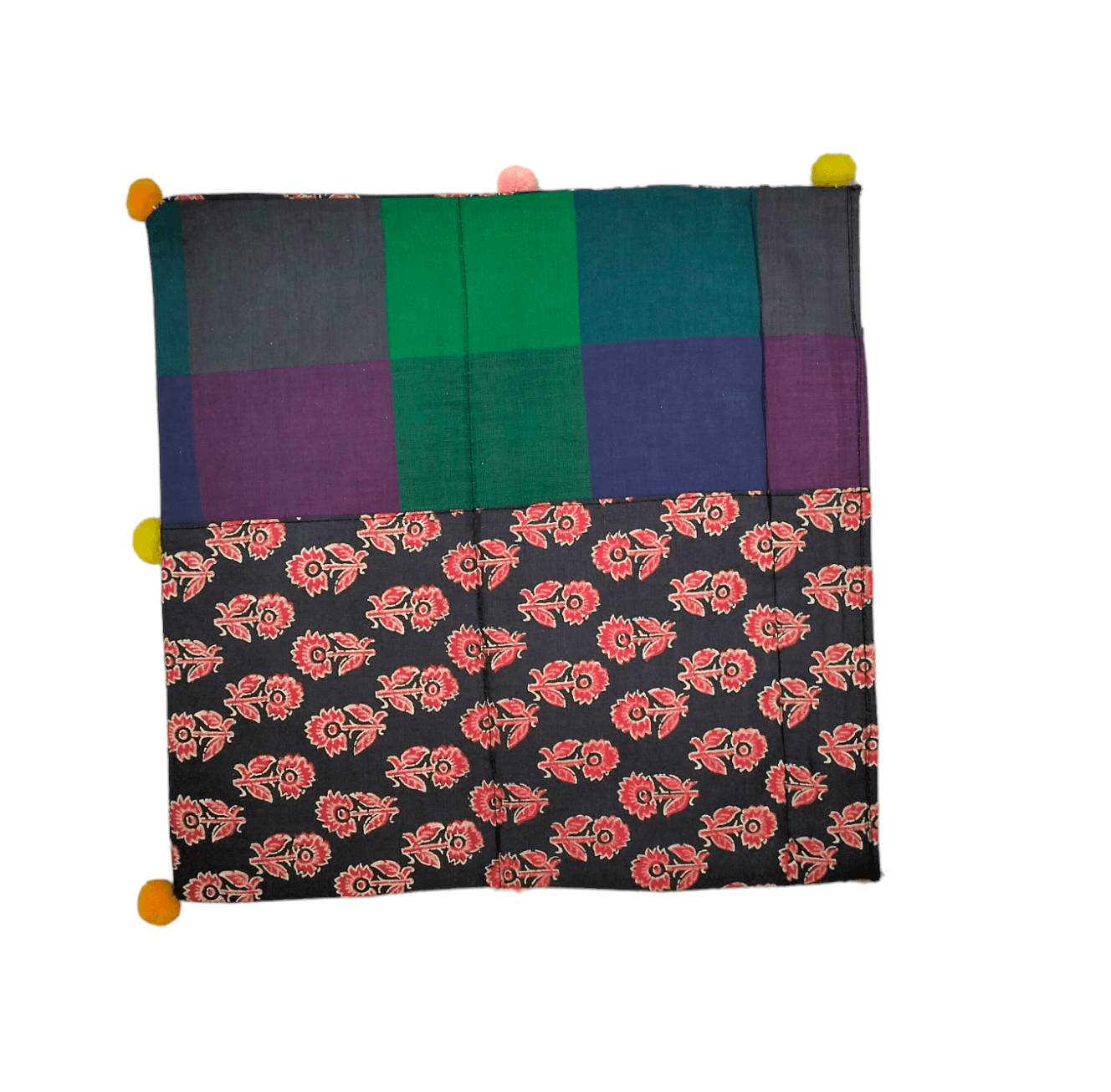 Stylish colorful traditional shantiniketan tote bag for women with zip - AP BAG BHANDAR