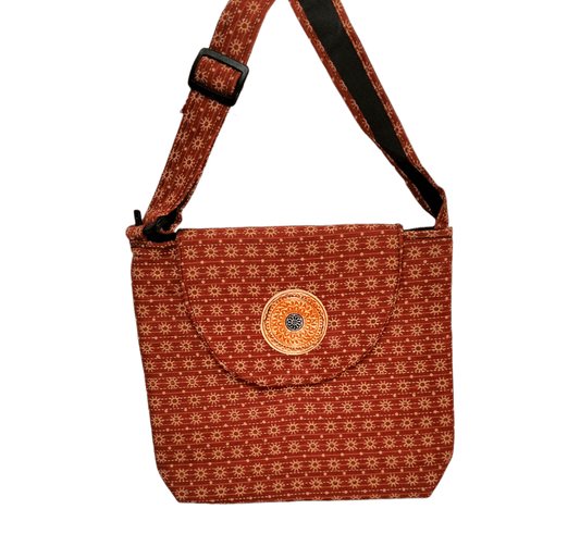 Stylish colorful traditional shantiniketan cotton sling bag for women - AP BAG BHANDAR