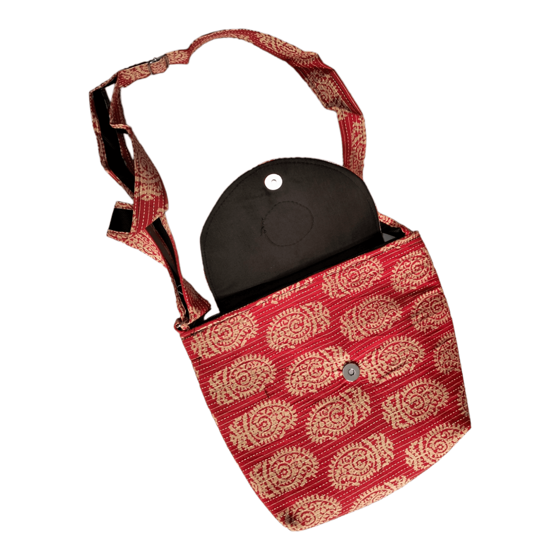 Stylish colorful traditional shantiniketan cotton sling bag for women - AP BAG BHANDAR