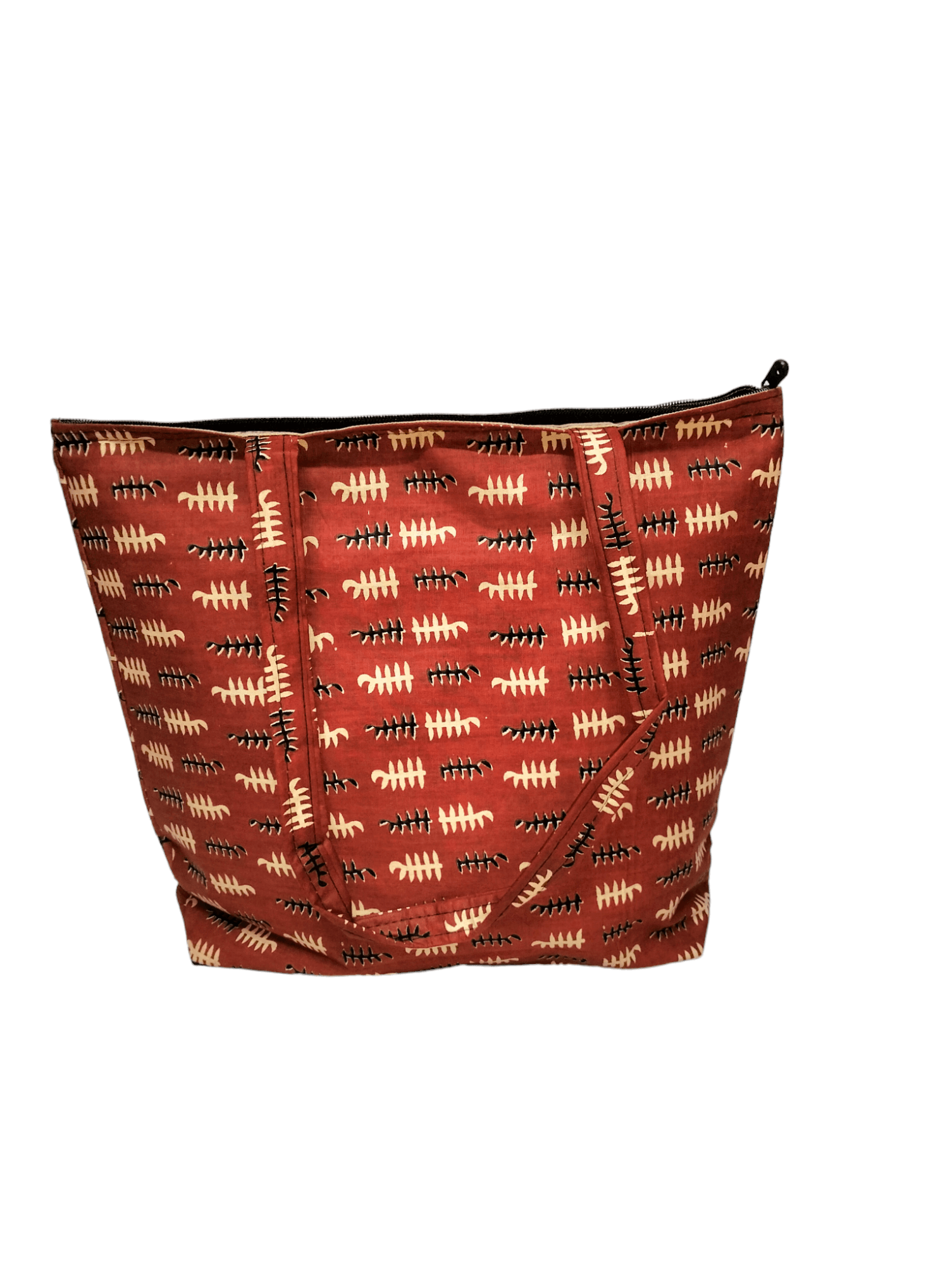 Stylish colorful cotton shantiniketan tote bag for women with zipper - AP BAG BHANDAR