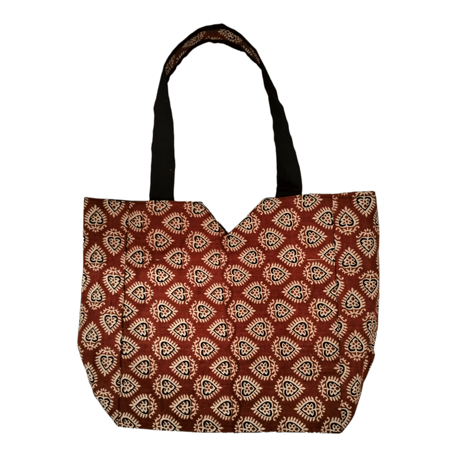 Large Spacious Stylish colorful cotton shantiniketan tote bag for women with zipper - AP BAG BHANDAR
