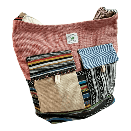 Stylish colorful cotton shantiniketan tote bag for women with zipper - AP BAG BHANDAR