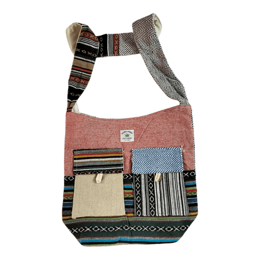 Stylish colorful cotton shantiniketan tote bag for women with zipper - AP BAG BHANDAR