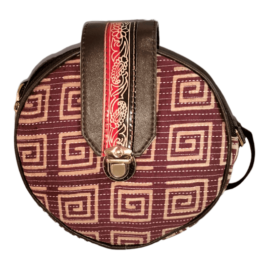 Stylish shantiniketan trendy round sling bag for women - AP BAG BHANDAR