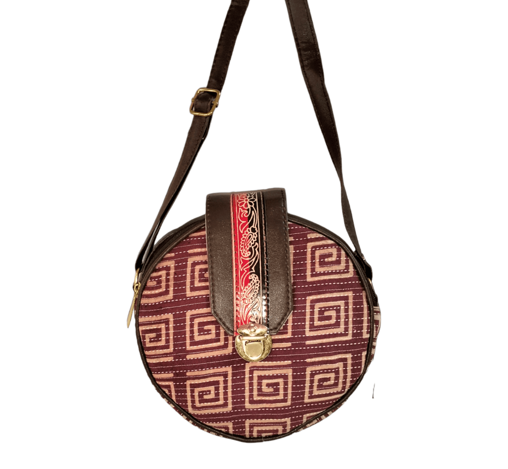 Stylish shantiniketan trendy round sling bag for women - AP BAG BHANDAR
