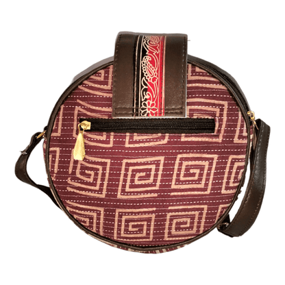 Stylish shantiniketan trendy round sling bag for women - AP BAG BHANDAR