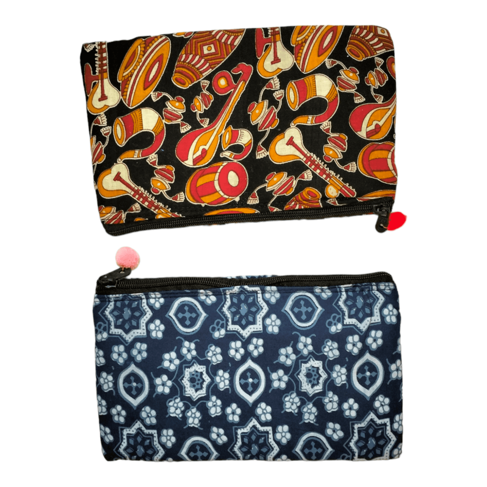 Pack of 2 Stylish shantiniketan Traditional Small Makeup Pouch Bag for Women - AP BAG BHANDAR