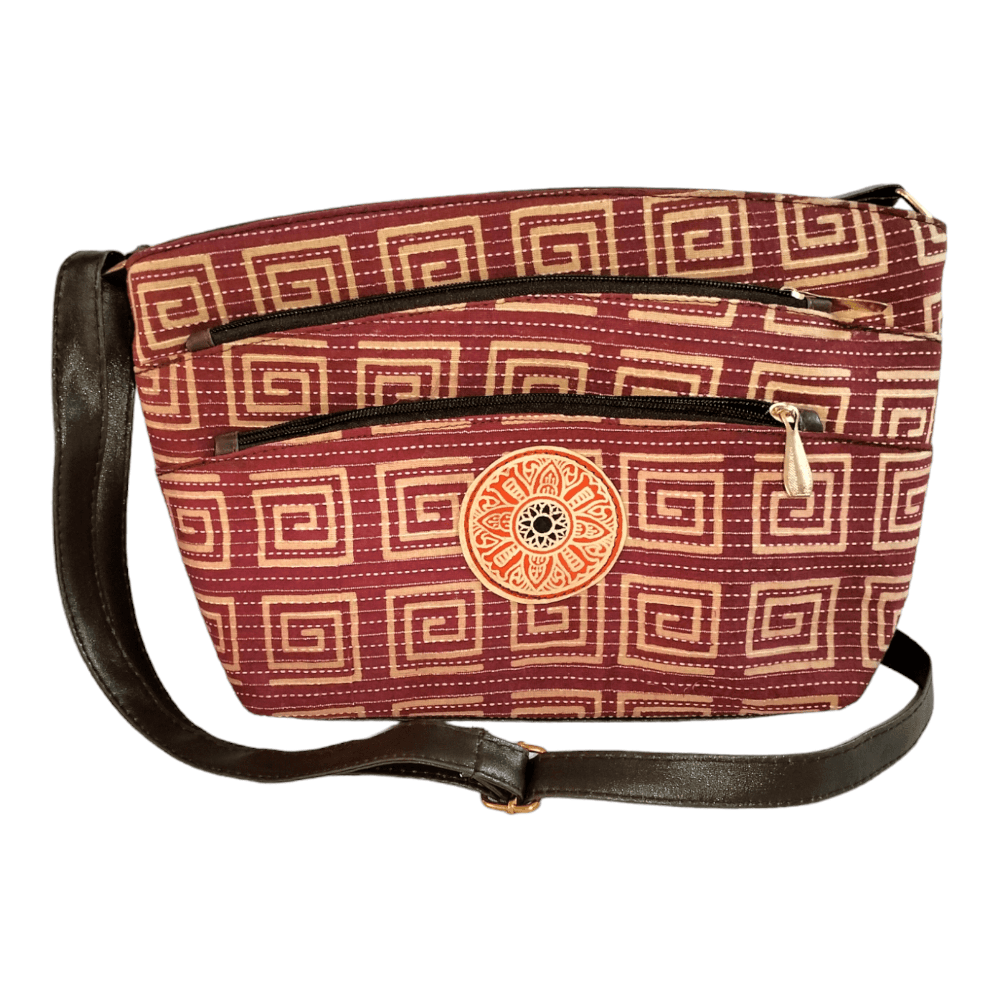 Stylish graceful traditional shantiniketan sling bag for women - AP BAG BHANDAR