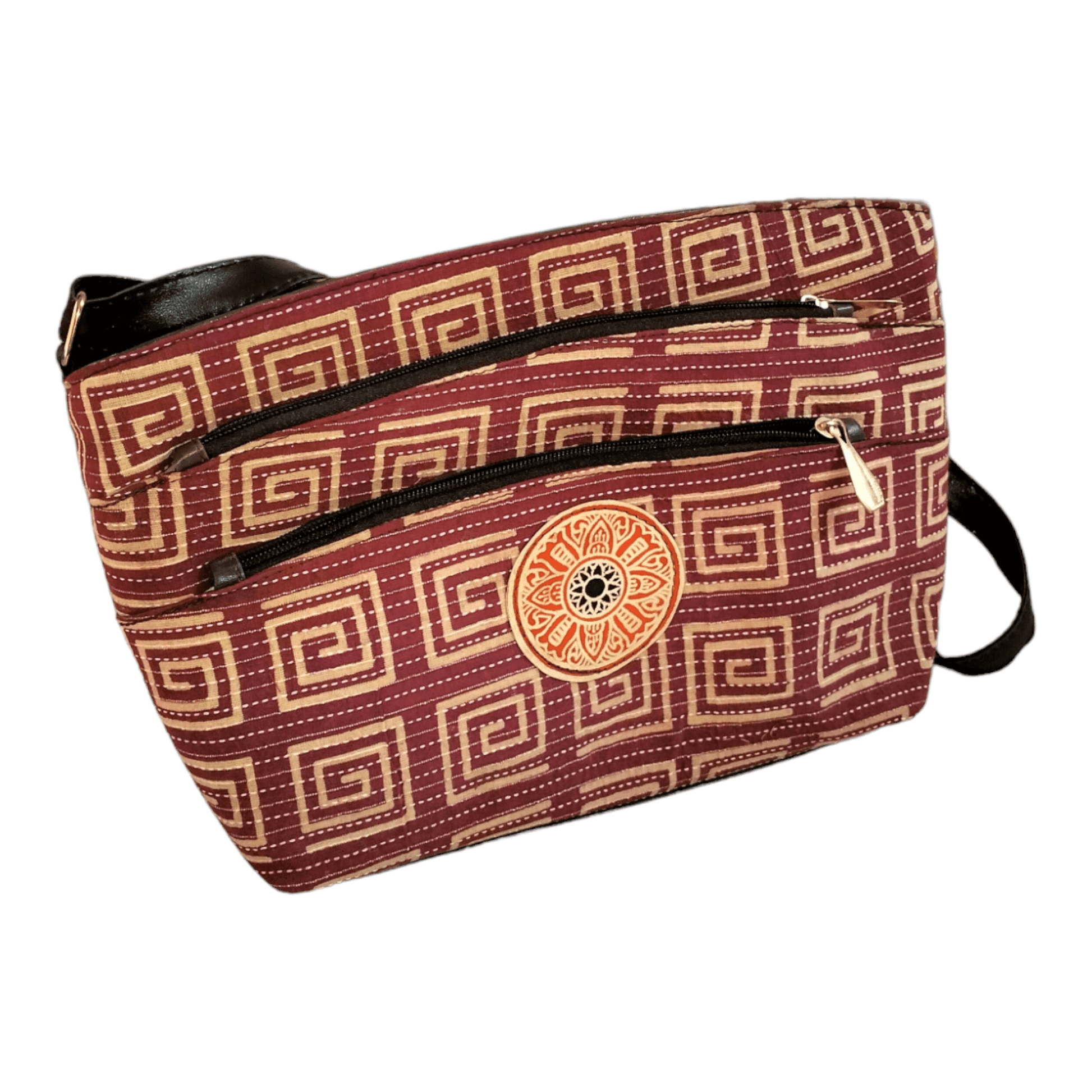Stylish graceful traditional shantiniketan sling bag for women - AP BAG BHANDAR
