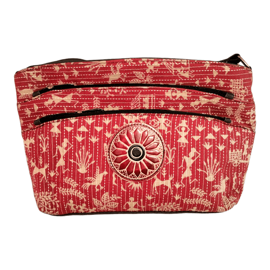 Stylish graceful traditional shantiniketan sling bag for women - AP BAG BHANDAR