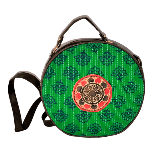 Stylish shantiniketan trendy round sling bag for women - AP BAG BHANDAR