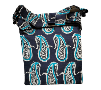 Shantiniketan Cloth Sling Bag - Handcrafted Indian Cloth Sling Bag with Traditional Designs - AP BAG BHANDAR