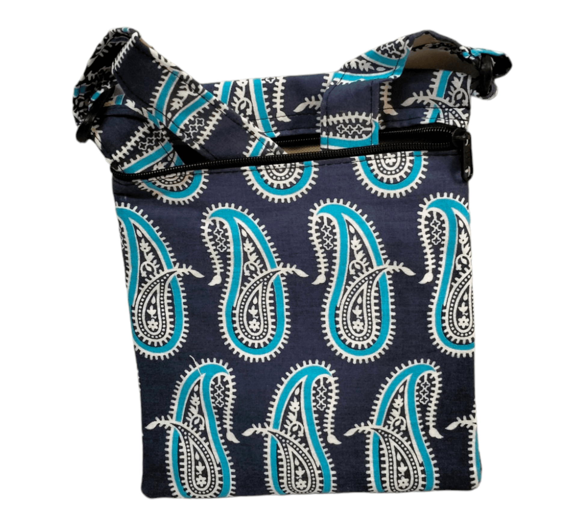 Shantiniketan Cloth Sling Bag - Handcrafted Indian Cloth Sling Bag with Traditional Designs - AP BAG BHANDAR
