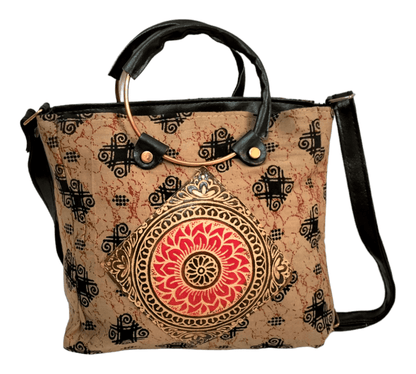 Handcrafted Traditional Shantiniketan Sling Bag for Women - Stylish and Practical - AP BAG BHANDAR