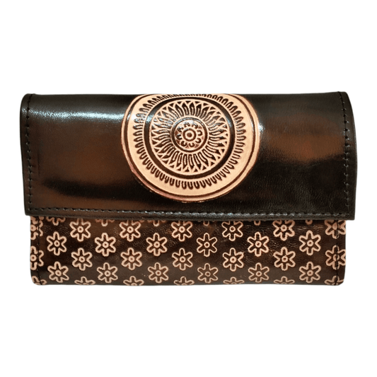 Traditional Shantiniketan Small Purse for Women - Handcrafted Indian Clutch with Ethnic Charm - AP BAG BHANDAR