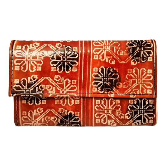 Traditional Shantiniketan Small Purse for Women - Handcrafted Indian Clutch with Ethnic Charm - AP BAG BHANDAR