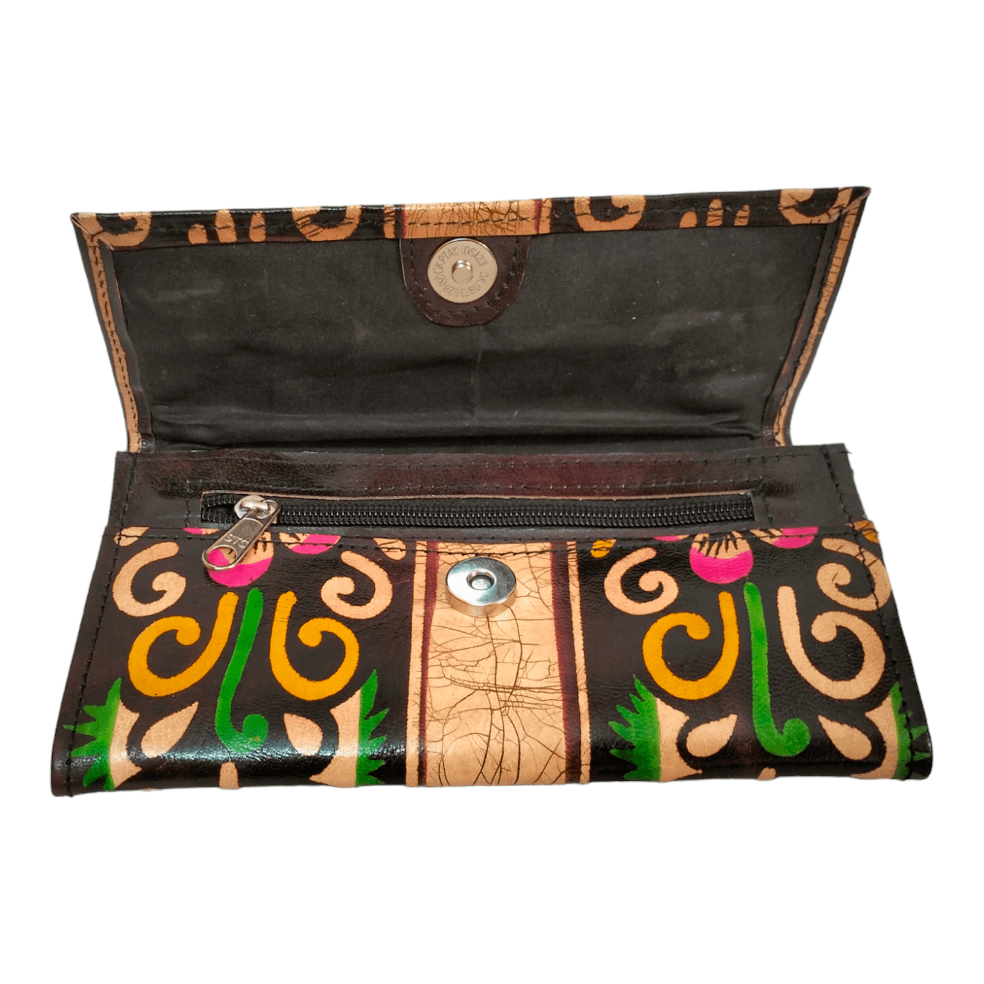 Traditional Shantiniketan Small Purse for Women - Handcrafted Indian Clutch with Ethnic Charm - AP BAG BHANDAR