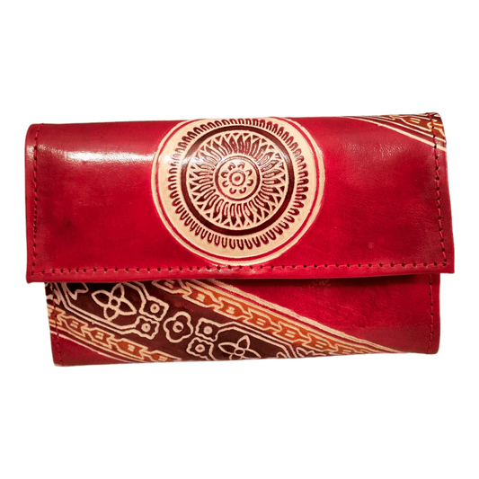 Traditional Shantiniketan Small Purse for Women - Handcrafted Indian Clutch with Ethnic Charm - AP BAG BHANDAR