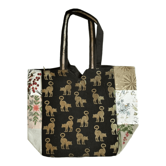 Shantiniketan Colorful Spacious Tote Bag for Women - Handcrafted Indian Carry-All with Vibrant Designs - AP BAG BHANDAR