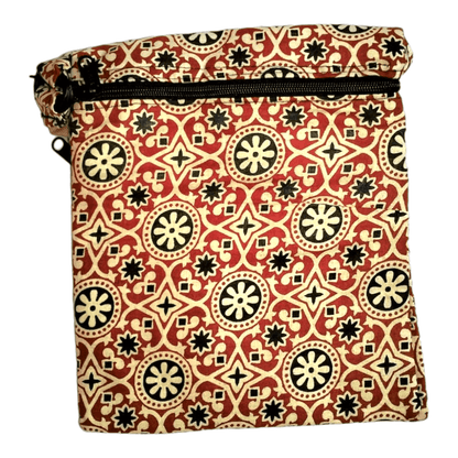 Colorful Shantiniketan Cotton Cloth Sling Bag - Handcrafted Indian Boho Style - AP BAG BHANDAR