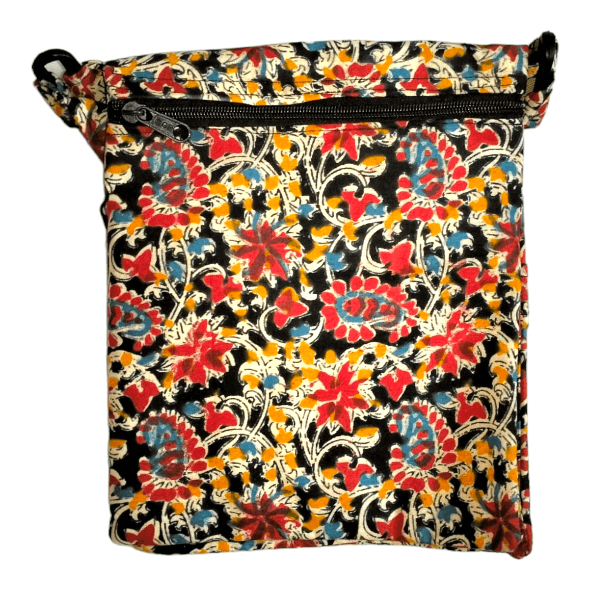 Colorful Shantiniketan Cotton Cloth Sling Bag - Handcrafted Indian Boho Style - AP BAG BHANDAR