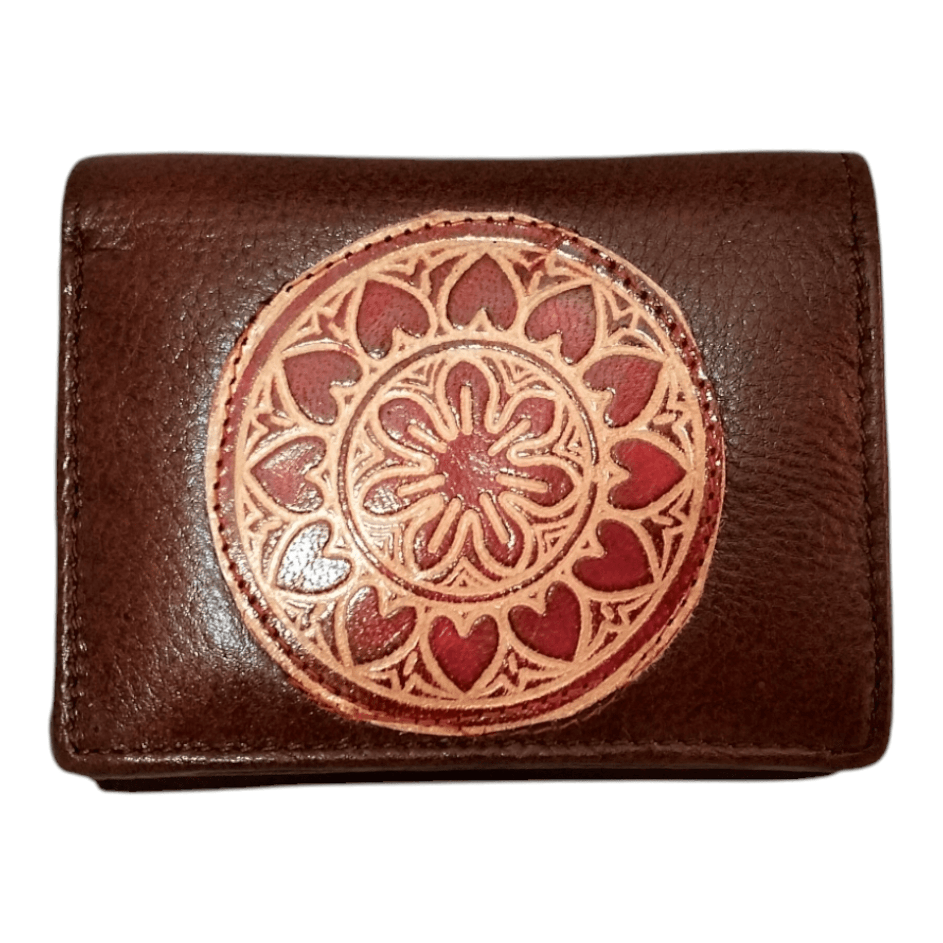Men's Shantiniketan Style 3 Fold Wallet Purse - Handcrafted - AP BAG BHANDAR
