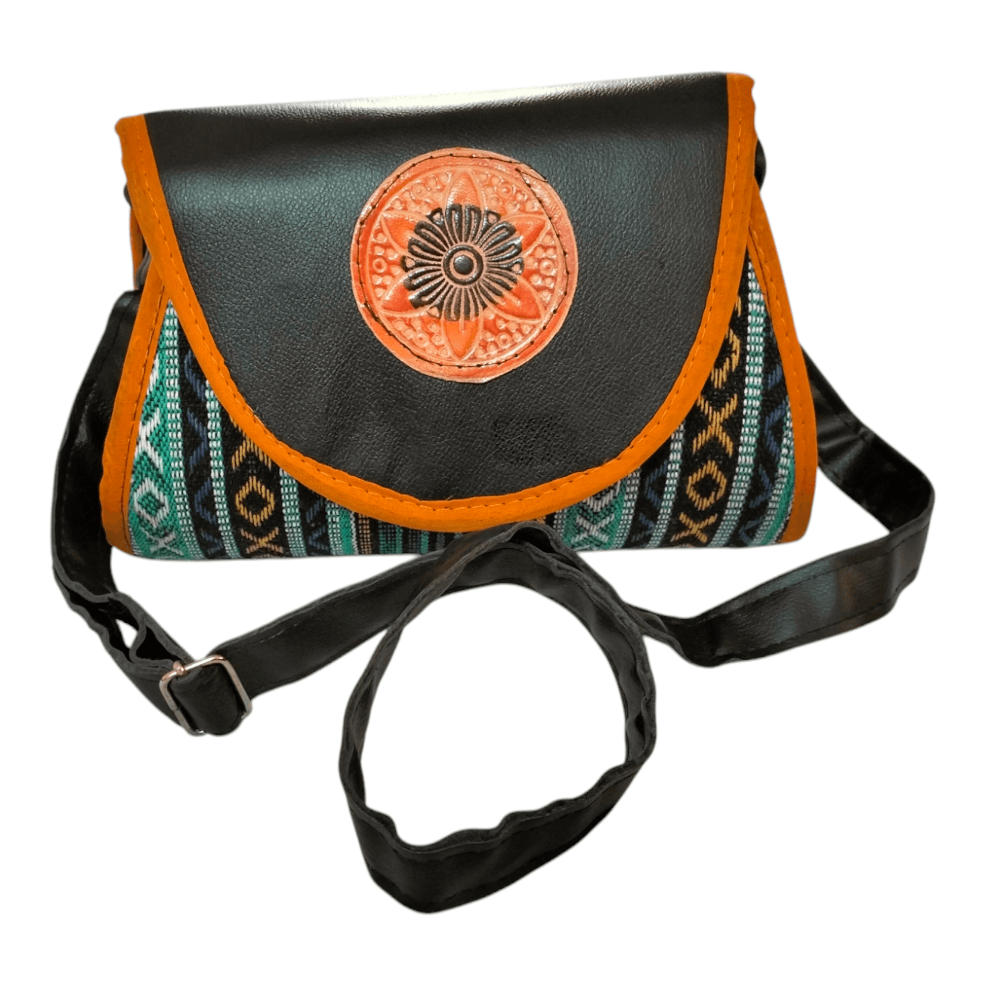Women's Shantiniketan Style Sling Bag - Traditional Indian Design - AP BAG BHANDAR