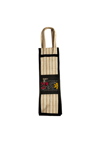 Eco-Friendly Shantiniketan Jute Bag for Water Bottles Pack of 2 - AP BAG BHANDAR