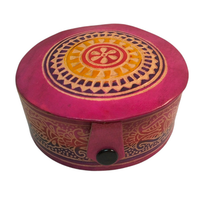 Traditional Shantiniketan Handcrafted Jewellery Box for Women Small Size Pack of 2