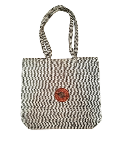 Handcrafted Shantiniketan Cotton Tote Bag – Traditional Bengali Art